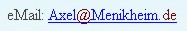 Hier sollte meine eMailadresse stehen